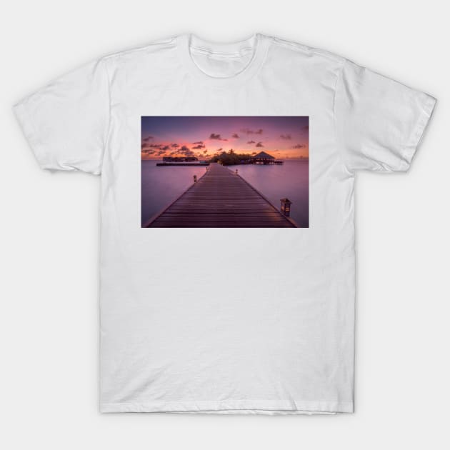 Maldives Sunrise T-Shirt by jswolfphoto